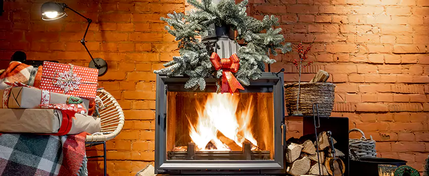 Travis Industries Linear Gas Fireplace Installation in Perth Amboy, New Jersey